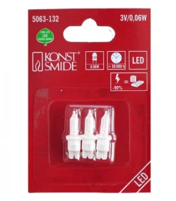 Konstsmide, guirlandes lumineuses de Noël 3 Ampoule Led De Rechange Pour Guirlandes Electriques 3V, 0,06W Online