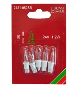 Konstsmide, guirlandes lumineuses de Noël 5 Ampoules De Rechange 24V, 1,2W Pour Guirlande De Noël 10 Lampes