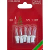 Konstsmide, guirlandes lumineuses de Noël 5 Ampoules De Rechange 12V, 1,14W Pour Guirlande De Noël 20 Lampes New