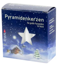 Ewa Kerzen, bougies de Noël et bougies de l'Avent 18 Bougies De Noël Pour Pyramide, Pyramidenkerzen 17 Mm Sale