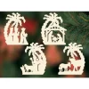 Ratags, décos de Noël lumineuses en bois 4 Crèches De Noël Sous Un Palmier A Suspendre Au Sapin - Set N° 23 New