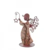 Waldfabrik, photophore en bois et étoile sapin de Noël Ange De Noël En Bois Avec Ailes Metal, 15 Cm Discount