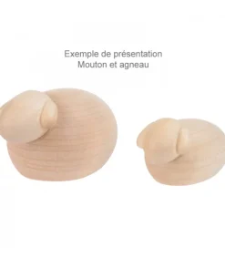 Köhler, Père Noël en bois Animaux De La Crèche De Noël, Mouton Blanc Clearance