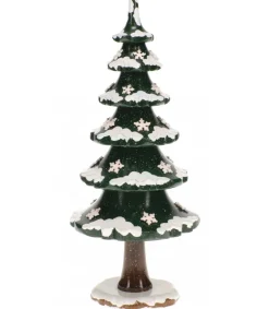 Hubrig, figurines pour enfant Arbre D'Hiver Avec Cristaux De Neige - Village De Noël Miniature New