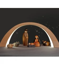 Köhler, Père Noël en bois Arche Lumineuse En Bois A Eclairage Led Best