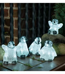 Konstsmide, guirlandes lumineuses de Noël Bebes Pingouins Lumineux Led En Acrylique, 12,5 Cm Sale