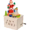 Graupner, décoration de sapin de Noël, Déco Noël enfant Boite A Musique Enfant A Manivelle, Père Noël Et Jouets Hot