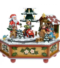 Hubrig, figurines pour enfant Boite A Musique Noël, Veillee Autour Du Sapin Clearance