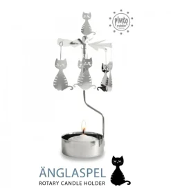 Pluto Produkter, déco de Noël Scandinave Bougeoir Carrousel Chatons Assis Best