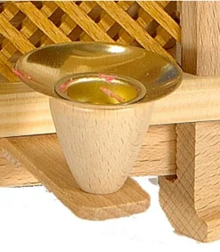 Richard Glasser, Pyramides de Noël allemandes Bougeoir De Rechange En Laiton Pour Pyramide A Bougies 17 Mm New