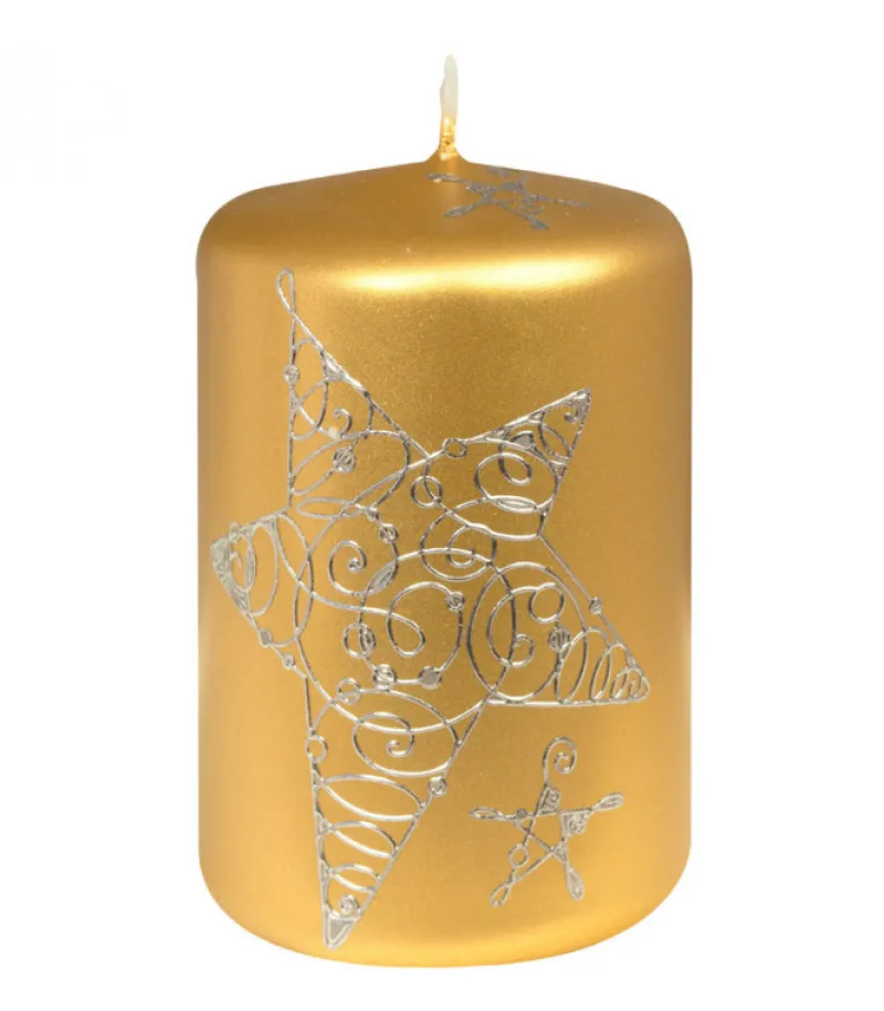 Ewa Kerzen, bougies de Noël et bougies de l'Avent Bougie Décorative De Noël Avec Etoile, 9 Cm