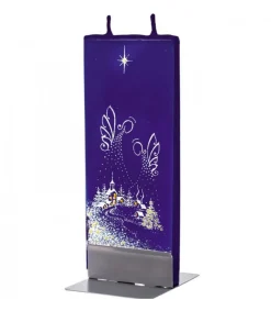 Flatyz, bougie décorative scandinave Bougie De Noël Anges Et Village Discount