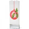 Flatyz, bougie décorative scandinave Bougie De Noël Boule Et Houx New
