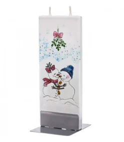 Flatyz, bougie décorative scandinave Bougie De Noël Couple Bonhomme De Neige Online