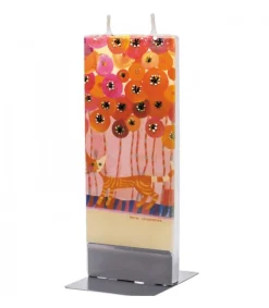 Flatyz, bougie décorative scandinave Bougie Design Rosina Wachtmeister, Chat Dans Les Fleurs Outlet