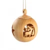Waldfabrik, photophore en bois et étoile sapin de Noël Boule De Noël En Bois, Motif Cerf, 6 Cm Clearance