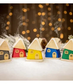 Hubrig, figurines pour enfant Brule-Encens Maison Grise Hot