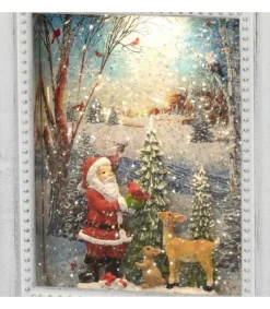 Konstsmide, guirlandes lumineuses de Noël Cadre Photo Lumineux Père Noël Avec Animaux Online