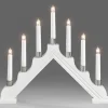 Konstsmide, guirlandes lumineuses de Noël Chandelier À 7 Branches Electrique En Bois Blanc Discount