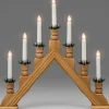 Konstsmide, guirlandes lumineuses de Noël Chandelier 7 Bougies Electriques En Bois De Chene Best