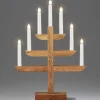 Konstsmide, guirlandes lumineuses de Noël Chandelier 7 Branches En Bois De Chene Huile, 46 Cm Sale