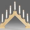 Konstsmide, guirlandes lumineuses de Noël Chandelier De Noël À 7 Branches, Bois Naturel Outlet