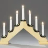 Konstsmide, guirlandes lumineuses de Noël Chandelier De Noël En Bois Naturel Clearance