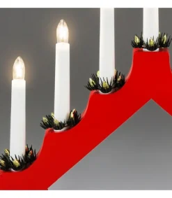 Konstsmide, guirlandes lumineuses de Noël Chandelier De Noël Rouge À 7 Branches Best