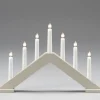 Konstsmide, guirlandes lumineuses de Noël Chandelier Scandinave En Bois, Laque Beige Mat Hot