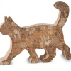 Waldfabrik, photophore en bois et étoile sapin de Noël Chat En Bois Marchant, 9,5 Cm Online