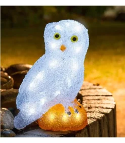 Konstsmide, guirlandes lumineuses de Noël Chouette Lumineuse Led En Acrylique, 27 Cm