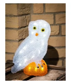 Konstsmide, guirlandes lumineuses de Noël Chouette Lumineuse Led En Acrylique, 27 Cm