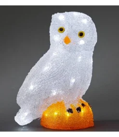 Konstsmide, guirlandes lumineuses de Noël Chouette Lumineuse Led En Acrylique, 27 Cm