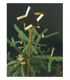 Pluto Produkter, déco de Noël Scandinave Cimier De Sapin Etoile Dore Best
