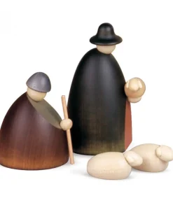 Köhler, Père Noël en bois Crèche De Noël Complete Avec 12 Personnages 12 Cm Online