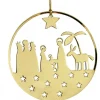 Pluto Produkter, déco de Noël Scandinave Crèche De Noël Design Doree A Suspendre Sale