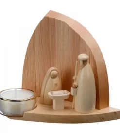 Schalling, crèche moderne Crèche De Noël Moderne Avec Bougeoir Outlet