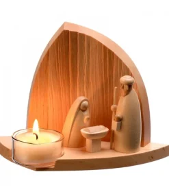 Schalling, crèche moderne Crèche De Noël Moderne Avec Bougeoir Outlet