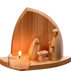 Schalling, crèche moderne Crèche De Noël Moderne Avec Bougeoir Outlet