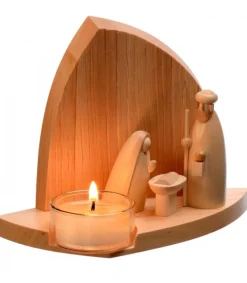 Schalling, crèche moderne Crèche De Noël Moderne Avec Bougeoir Outlet