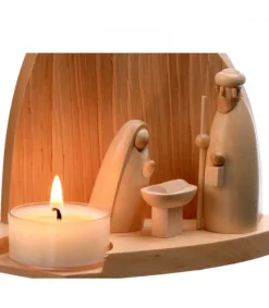 Schalling, crèche moderne Crèche De Noël Moderne Avec Bougeoir Outlet