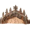 Waldfabrik, photophore en bois et étoile sapin de Noël Crèche De Noël Taillee Dans Une Ecorce De Bois, Motif Grotte, 20 Cm Clearance