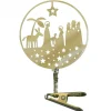 Pluto Produkter, déco de Noël Scandinave Crèche Nativite A Clipser Sur Le Sapin De Noël Hot