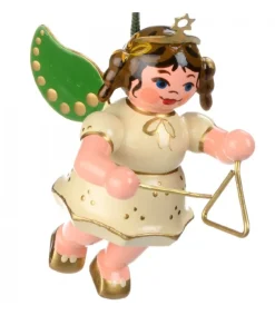 Hubrig, figurines pour enfant Déco Sapin De Noël, Ange Avec Un Triangle Discount