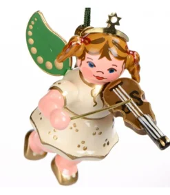 Hubrig, figurines pour enfant Déco Sapin De Noël, Ange Avec Un Violon Best