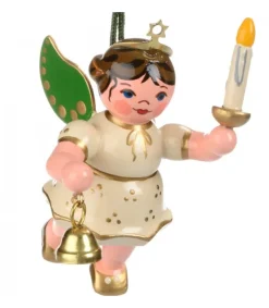 Hubrig, figurines pour enfant Déco Sapin De Noël, Ange Avec Une Bougie
