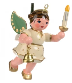 Hubrig, figurines pour enfant Déco Sapin De Noël, Ange Avec Une Bougie