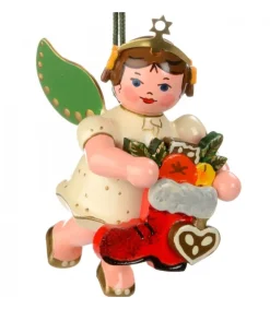 Hubrig, figurines pour enfant Déco Sapin De Noël, Ange Et Botte Rouge Outlet
