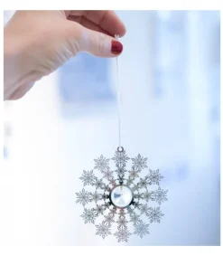 Pluto Produkter, déco de Noël Scandinave Déco Sapin Design, Flocon De Neige Avec Cristal Best