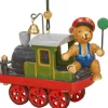 Hubrig, figurines pour enfant Déco Sapin Vintage, Ourson Et Petit Train Outlet